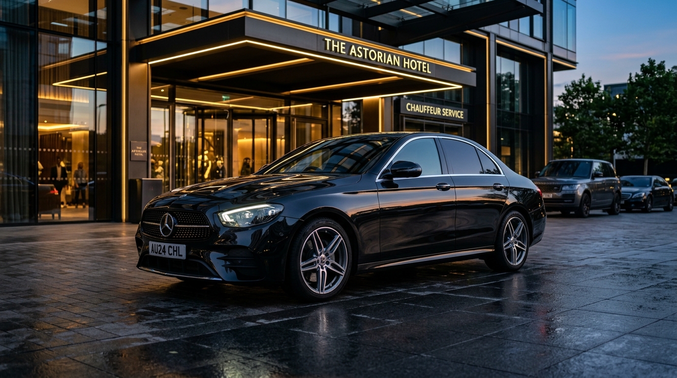 VTC Oyonnax — Berline Mercedes-Benz Classe E luxe, chauffeur privé Ain et Haut-Bugey
