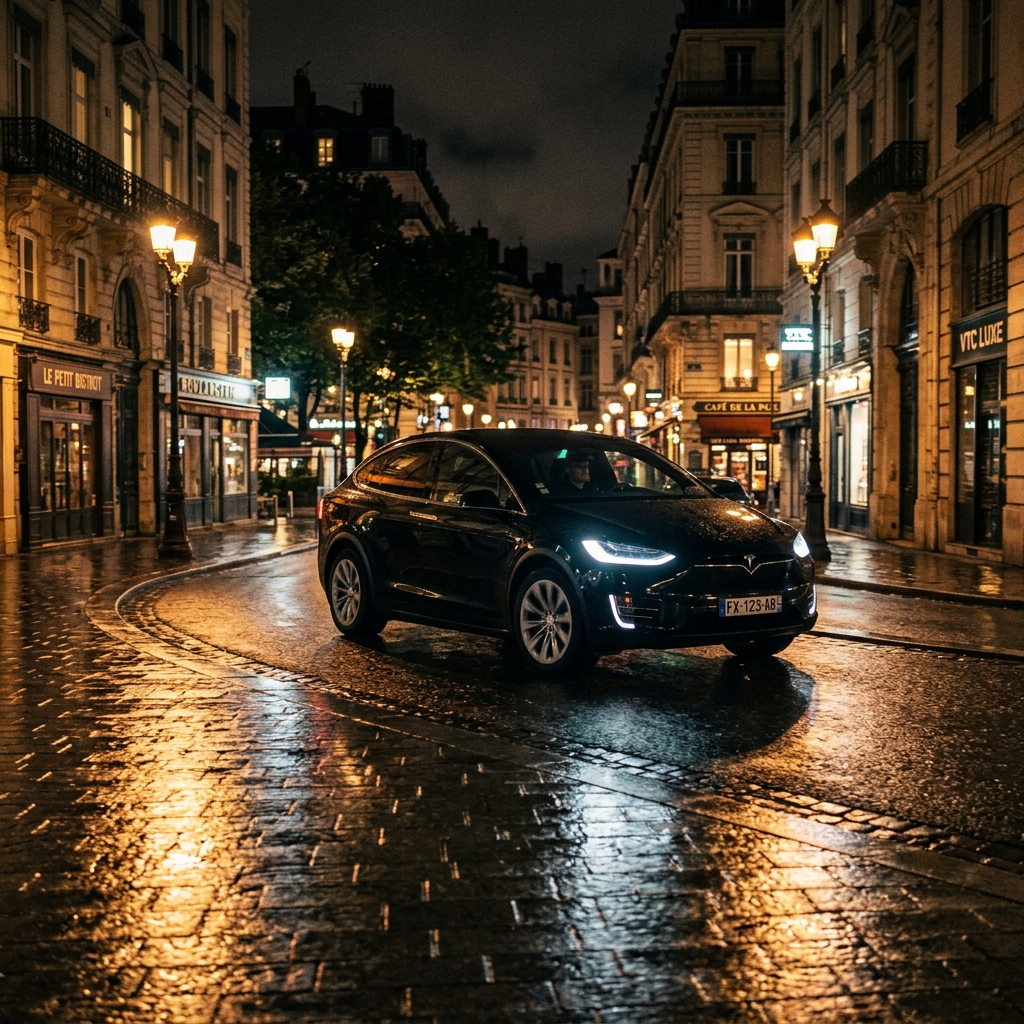 VTC Oyonnax — Véhicule de luxe chauffeur privé Ain Jura de nuit